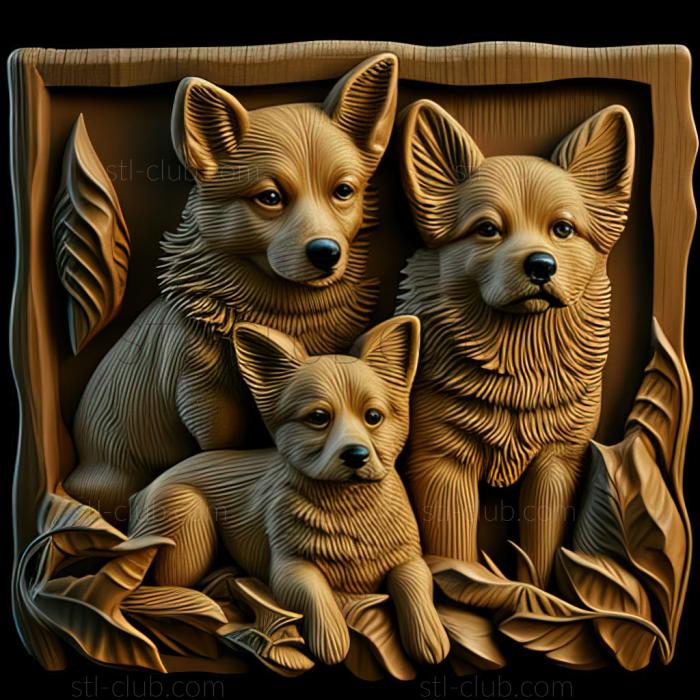 3D model st dogs (STL)